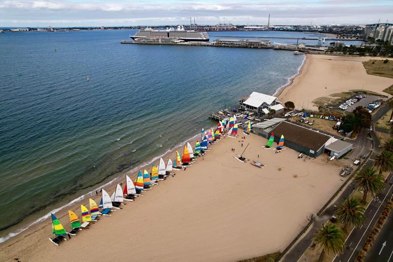 Victorian Hobie State Championships 2023 photo copyright Mads Gillard taken at Port Melbourne Yacht Club and featuring the Hobie 16 class