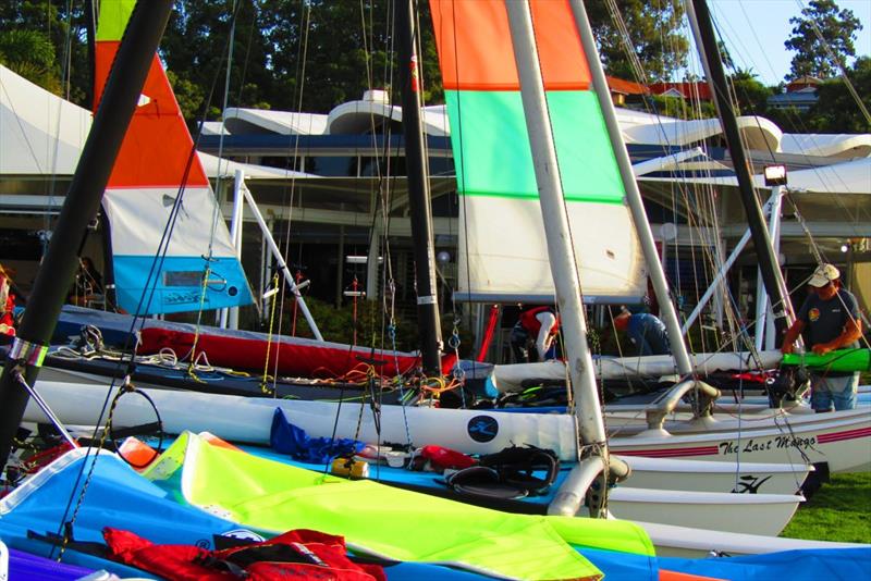 Hobie Queensland State Championships photo copyright Queensland Hobie Cat Association taken at Royal Queensland Yacht Squadron and featuring the Hobie 16 class