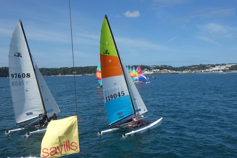 Hobie Cat Channel Island Championships 2025 photo copyright Elaine Burgis taken at Royal Channel Islands Yacht Club and featuring the Hobie 16 class