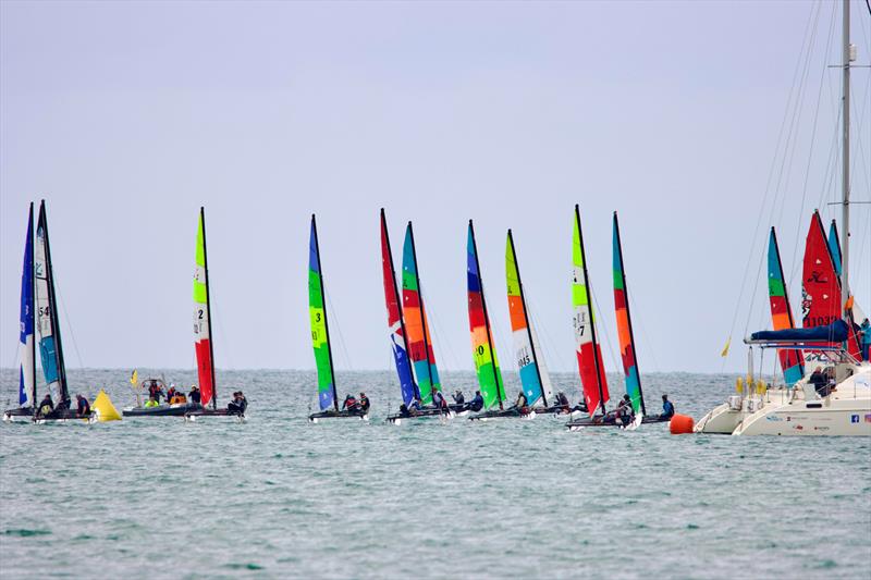 Hobie Cat Channel Island Championships 2025 photo copyright G Clayton taken at Royal Channel Islands Yacht Club and featuring the Hobie 16 class