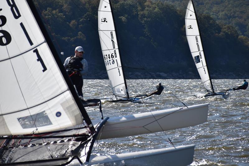 Hobie racecourse action photo copyright Kenny McIntosh taken at Perry Yacht Club and featuring the Hobie 18 class