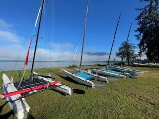 Hobie 18 North American Championships - the mist covered subalpine forests surrounding Lake Quinault - photo © John Forbes