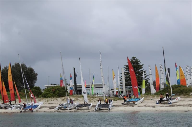 2023-24 NSW Hobie Cat State Championships at the Kurnell Catamaran Club photo copyright Alannah Simpson taken at  and featuring the Hobie 18 class