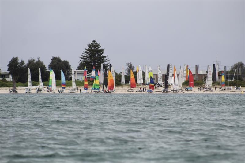 2023-24 NSW Hobie Cat State Championships at the Kurnell Catamaran Club photo copyright Alannah Simpson taken at  and featuring the Hobie 18 class