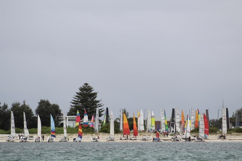 2023-24 NSW Hobie Cat State Championships at the Kurnell Catamaran Club photo copyright Alannah Simpson taken at  and featuring the Hobie 18 class