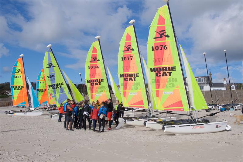 Savills Channel Islands Hobie Cat Championships photo copyright David Ferguson taken at Royal Channel Islands Yacht Club and featuring the Hobie Dragoon class