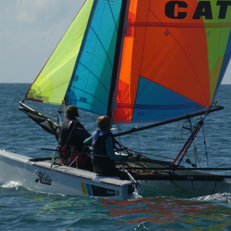 RCIYC Hobie Fleet - Love Wine 'Summer Breeze' series - Lucas McAllister & Jamie Washington - photo © Elaine Burgis