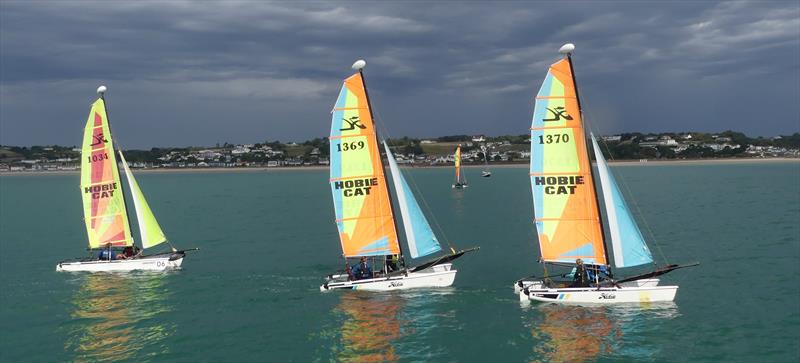 Class 7 - Dragoon 1370 - Lottie Ohlsson and Capucine Bacquet - during the Butterfield Jersey Regatta 2026 photo copyright Bill Harris taken at Royal Channel Islands Yacht Club and featuring the Hobie Dragoon class
