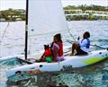 Leah Williams (right) gives mother, Cinnamon DeMarco (center) and a sibling a sail on a Hobie Wave © STSC / C. Bareuther