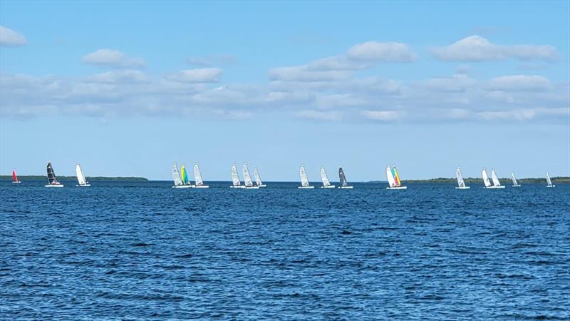 Racecourse action at the FWC Florida Keys Regional Wave Regatta photo copyright Ben Wells/Formula Wave Class taken at Upper Keys Sailing Club and featuring the Hobie Wave class