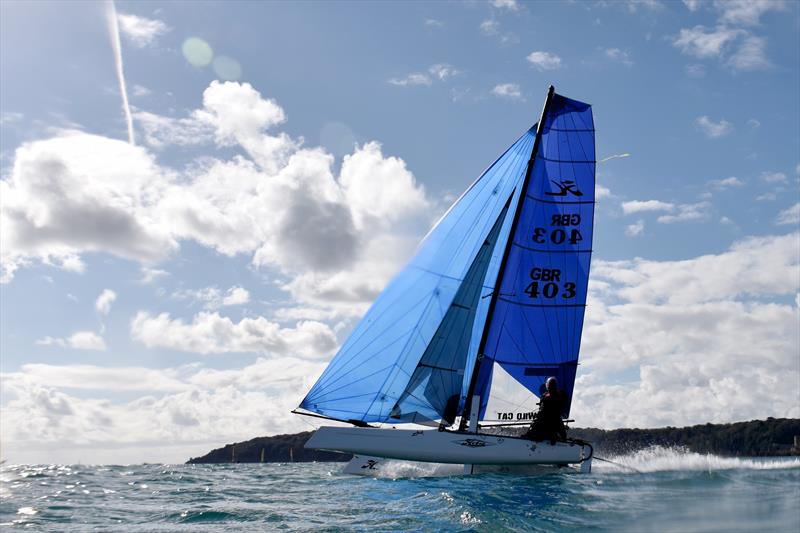 Savills Channel Islands Hobie Cat Championships photo copyright David Ferguson taken at Royal Channel Islands Yacht Club and featuring the Hobie Wild Cat class