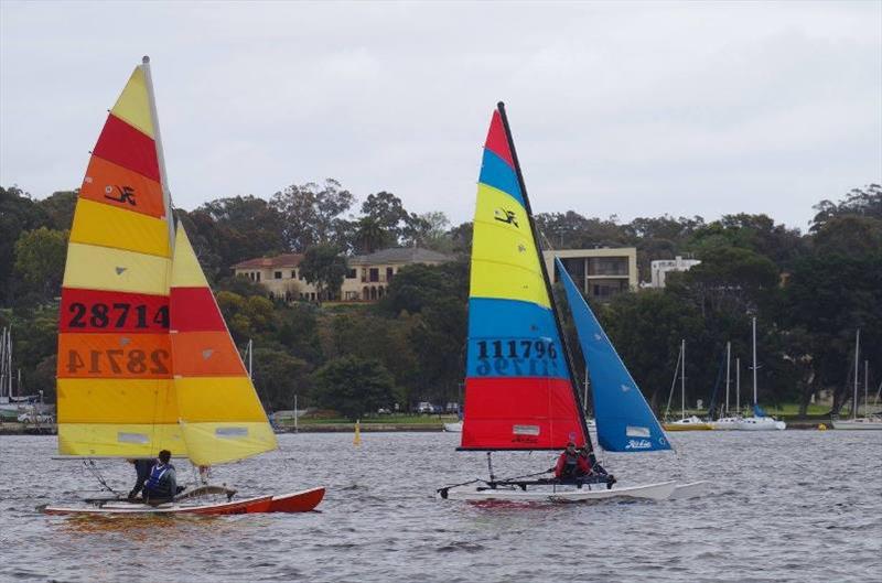 Cat Classic Regatta - Social and competition photo copyright Hobie Class Association of WA taken at Nedlands Yacht Club and featuring the Hobie Wild Cat class