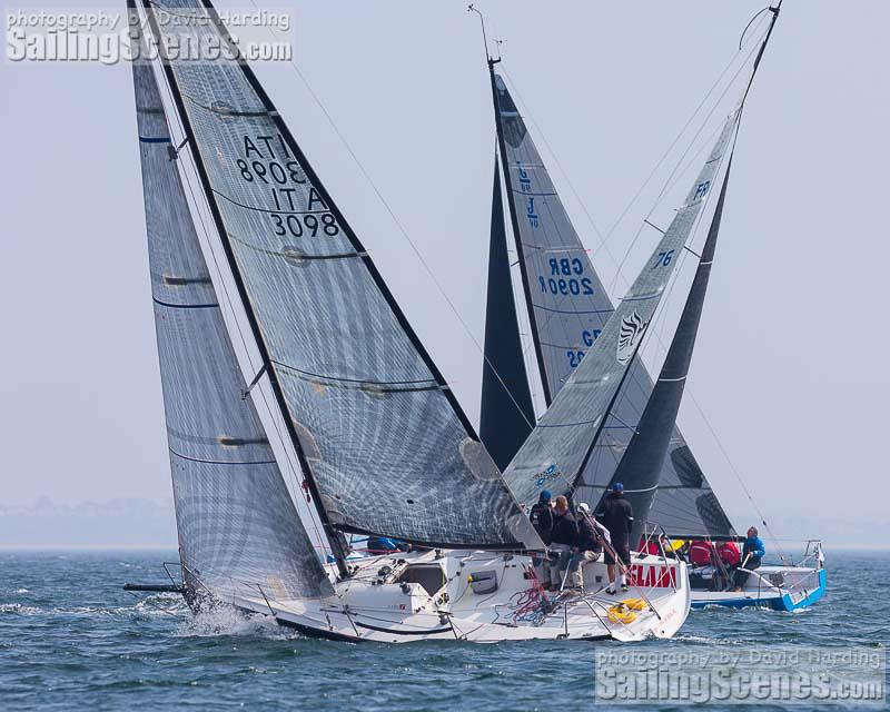 International Paint Poole Regatta 2018 day 1 photo copyright David Harding / www.sailingscenes.com taken at  and featuring the HP30 class