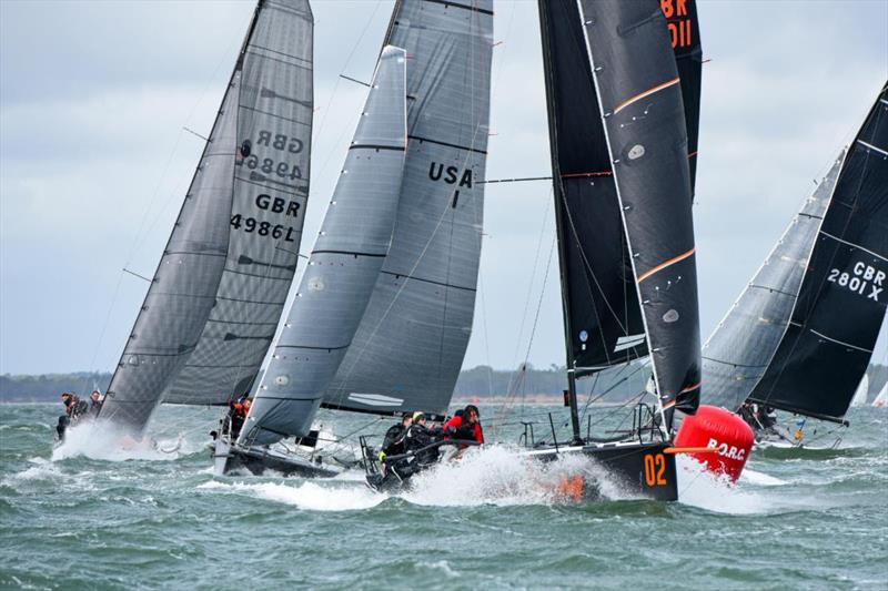 HP 30 Class action in the RORC Vice Admiral's Cup photo copyright Rick Tomlinson / www.rick-tomlinson.com taken at Royal Ocean Racing Club and featuring the HP30 class