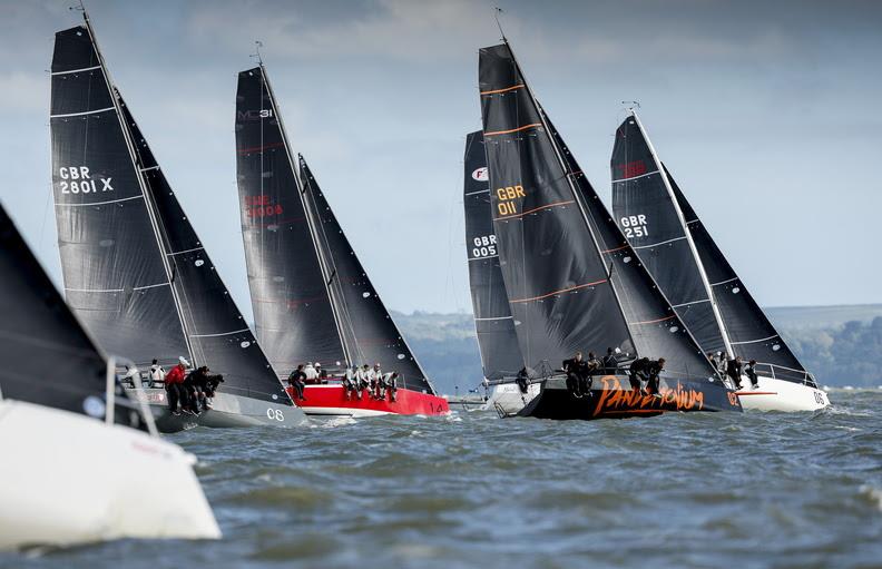 HP30 start action - 2022 RORC Vice Admiral's Cup photo copyright Paul Wyeth / pwpictures.com taken at Royal Ocean Racing Club and featuring the HP30 class