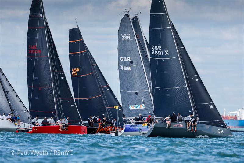 HP30 Start during the Salcombe Gin July Regatta at the Royal Southern YC photo copyright Paul Wyeth / RSrnYC taken at Royal Southern Yacht Club and featuring the HP30 class