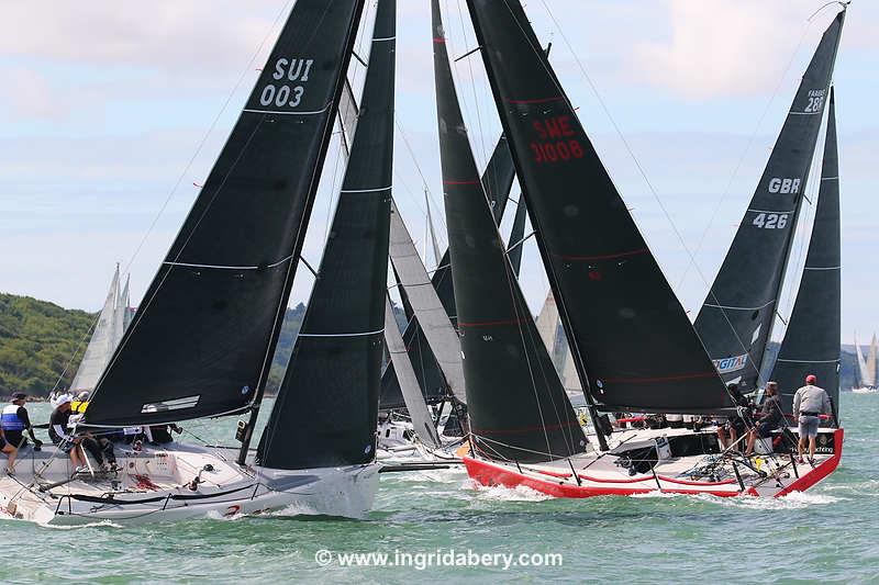 HP30 class on Cowes Week day 5 photo copyright Ingrid Abery / www.ingridabery.com taken at Cowes Combined Clubs and featuring the HP30 class