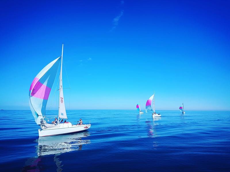 Blue skies at Hartlepool and Tees YC for the 707 Northern Championships photo copyright 707 Class Association taken at Tees and Hartlepool Yacht Club and featuring the 707 class