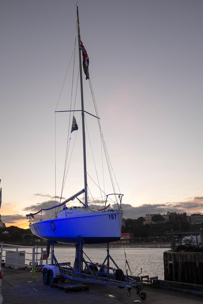 Hunter 707 'Bruce T' Naming Ceremony photo copyright Scarborough Yacht Club taken at Scarborough Yacht Club and featuring the 707 class