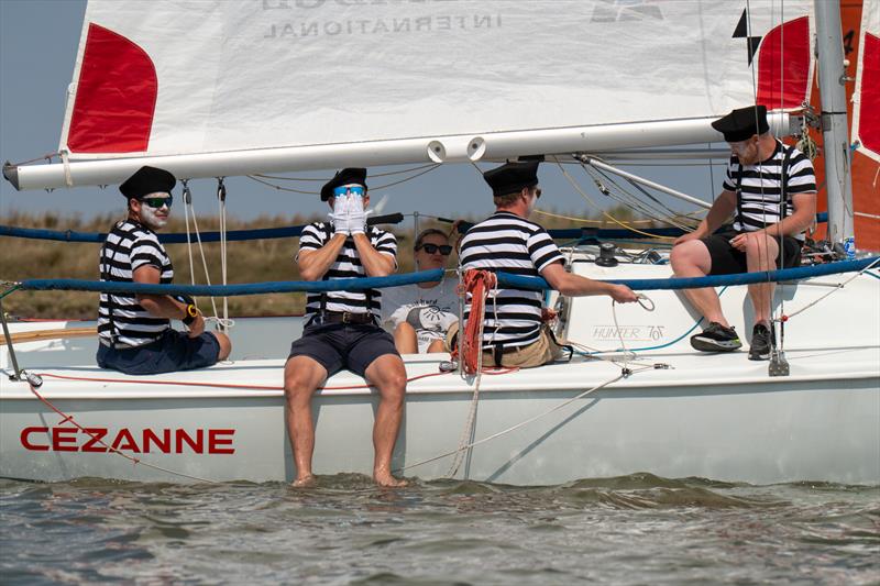 Cezanne sailing on Day 2 of Burnham Week 2025 photo copyright Petru Balau Sports Photography / sports.hub47.com taken at Royal Corinthian Yacht Club and featuring the 707 class