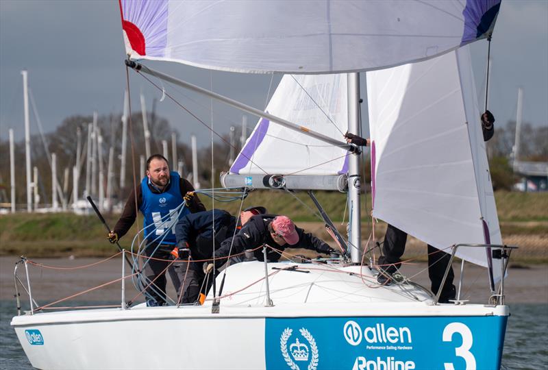 Joe Cross, Matt Hitt, Tim Lees and Russell Wheeler, Sonata, sail during the 2026 edition of the Keelboat Endeavour photo copyright Petru Balau Sports Photography / sports.hub47.com taken at Royal Corinthian Yacht Club and featuring the 707 class