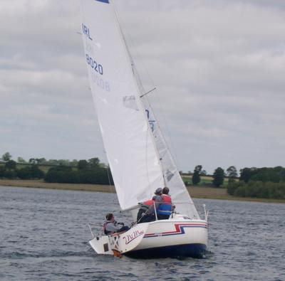 J Ne Mac finishes second at the Hunter Formula One nationals at Rutland photo copyright Phil Tomaszewski taken at Rutland Sailing Club and featuring the Hunter Formula One class