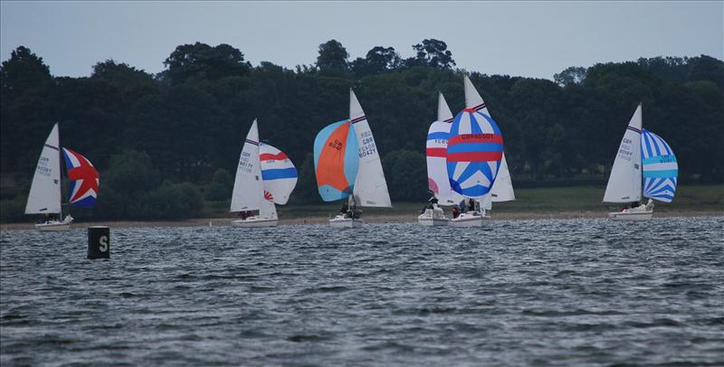 Hunter Formula One nationals at Rutland photo copyright Linda Jones taken at Rutland Sailing Club and featuring the Hunter Formula One class