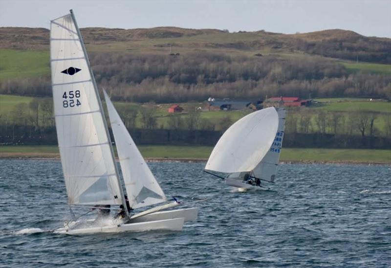 Largs Sailing Club New Year Race photo copyright Gordon Cochrane & Alan Henderson taken at Largs Sailing Club and featuring the Hurricane 5.9 SX class