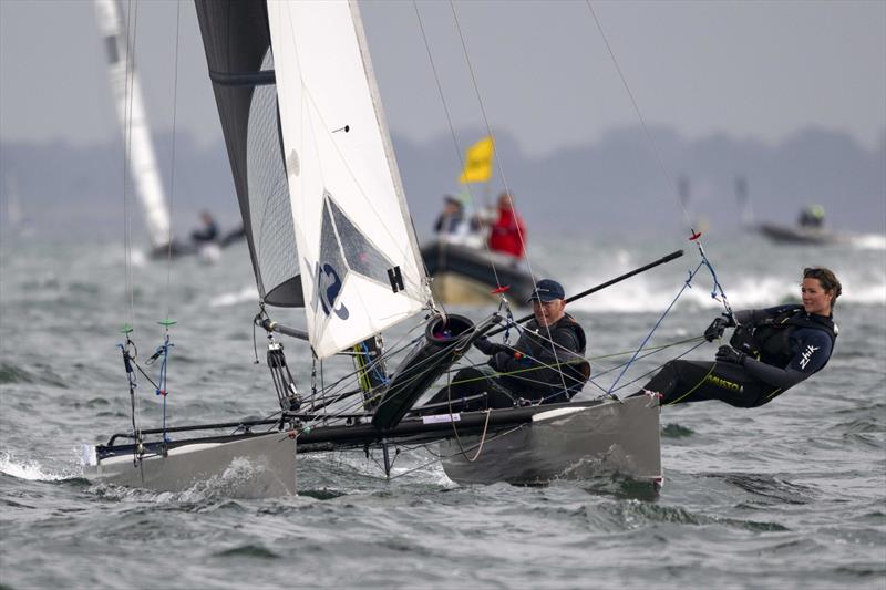 Mark Mawditt & Sophie Boygle during the Hurricane 5.9 SX Europeans during Eurocat at Carnac photo copyright David Maynard / www.alleycatphotographer.com taken at Yacht Club de Carnac and featuring the Hurricane 5.9 SX class