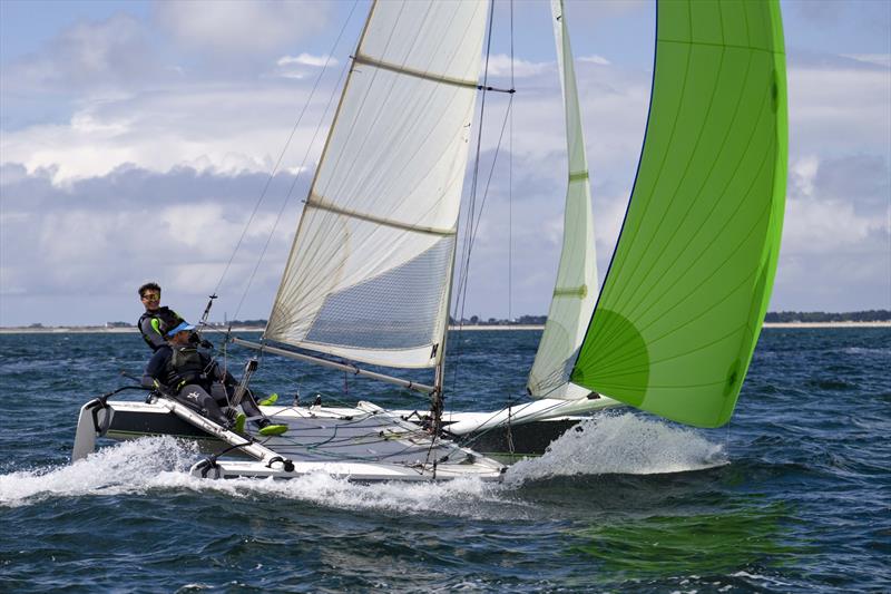 Jonathon and John Gilllies during the Hurricane 5.9 SX Europeans during Eurocat at Carnac photo copyright David Maynard / www.alleycatphotographer.com taken at Yacht Club de Carnac and featuring the Hurricane 5.9 SX class