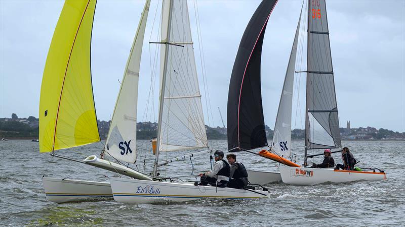 Race 6 finish - Allen Hurricane 5.9 SX Traveller Series at Starcross photo copyright David Maynard / www.alleycatphotographer.com taken at Starcross Yacht Club and featuring the Hurricane 5.9 SX class