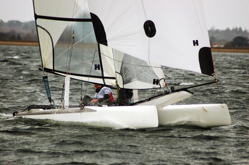 Simon Northrop & Josh O'Brien win the F18 TT at Datchet photo copyright Hyde Sails taken at Datchet Water Sailing Club and featuring the  class