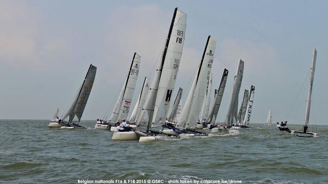 The Hyde Sails F18 team Simon Northrop & Josh O'Brien photo copyright catacare.be taken at  and featuring the  class