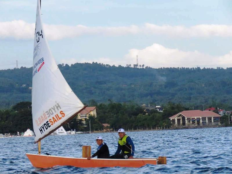 Marlon Amistad (skipper) & Elmer Verdida (crew) during the Philippine Oz Goose Nationals 2017 photo copyright Hyde Sails taken at  and featuring the  class