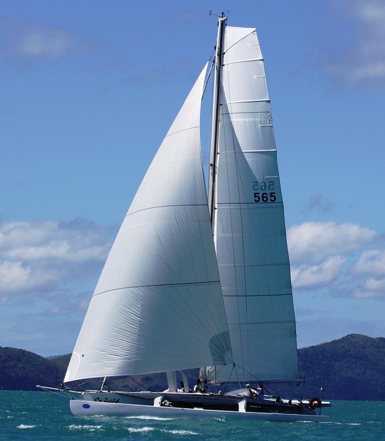 The Formula 40 multihull 'Spirit' competes at Airlie Beach Race Week with a new set of Hyde Sails photo copyright Hyde Sails Australia taken at Whitsunday Sailing Club and featuring the  class