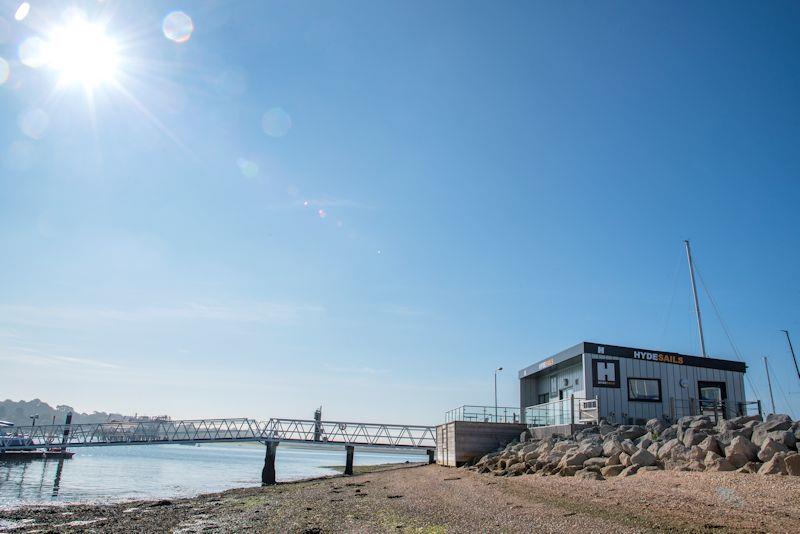 Hyde Sails new office at Hamble Point Marina photo copyright Tim Sandall taken at  and featuring the  class