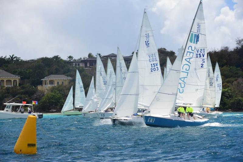 2021 St. Thomas International Regatta Day 1: The IC24 Class takes its start photo copyright Dean Barnes taken at St. Thomas Yacht Club and featuring the IC24 class