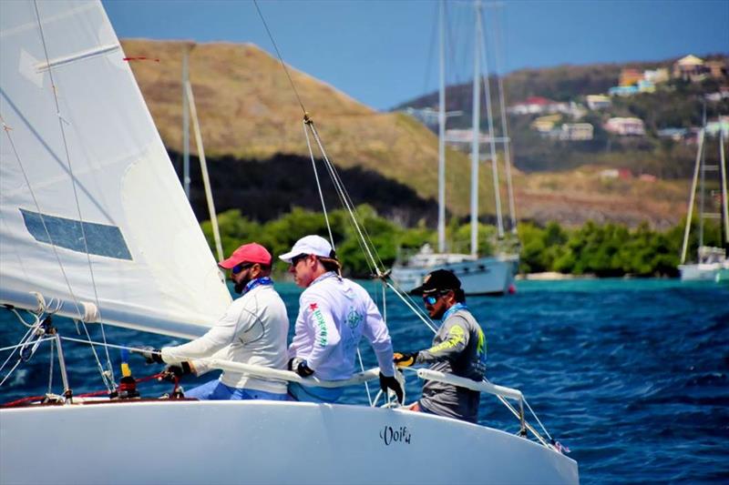 2021 St. Thomas International Regatta Day 2: Puerto Ricos Enrique Figueroa's team on the chartered IC24, Voila - photo © Dean Barnes