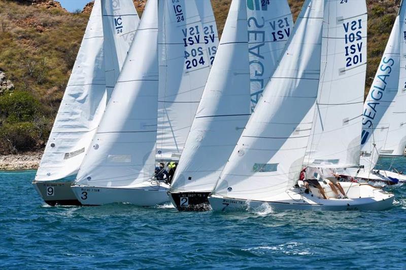 2nd St. Thomas Yacht Club Invitational Regatta: Close racing in IC24s on the first day of racing photo copyright Dean Barnes taken at St. Thomas Yacht Club and featuring the IC24 class