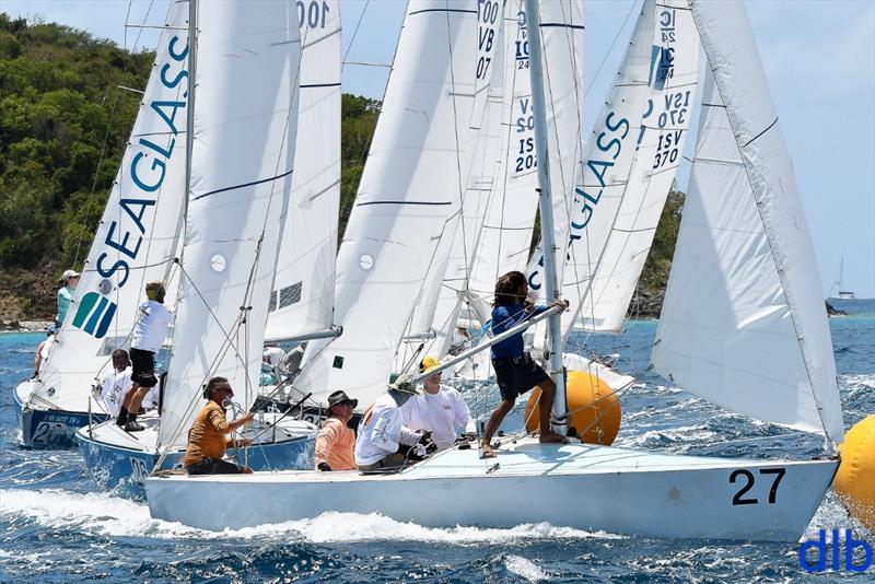 Fast-paced racing and mark-roundings in the IC24 class at the 48th St. Thomas International Regatta - photo © Dean Barnes / STIR