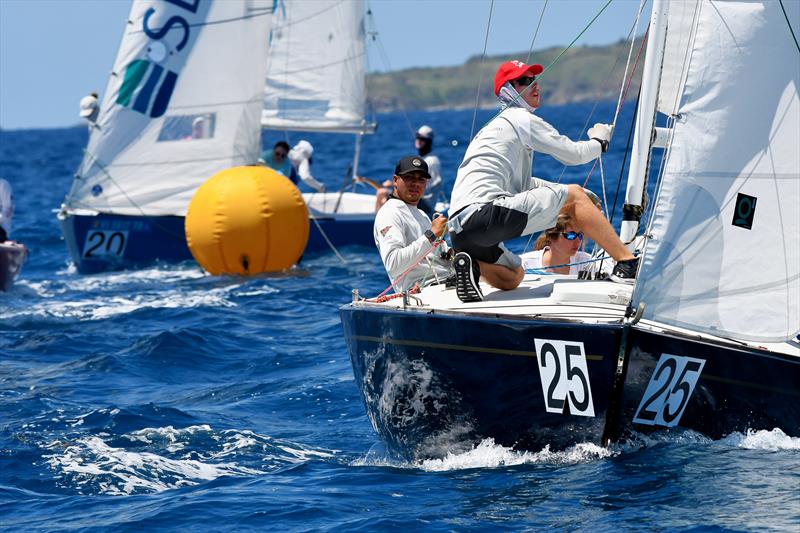 Racecourse action at the St. Thomas Yacht Club's annual St. Thomas International Regatta photo copyright STIR/Dean Barnes taken at St. Thomas Yacht Club and featuring the IC24 class