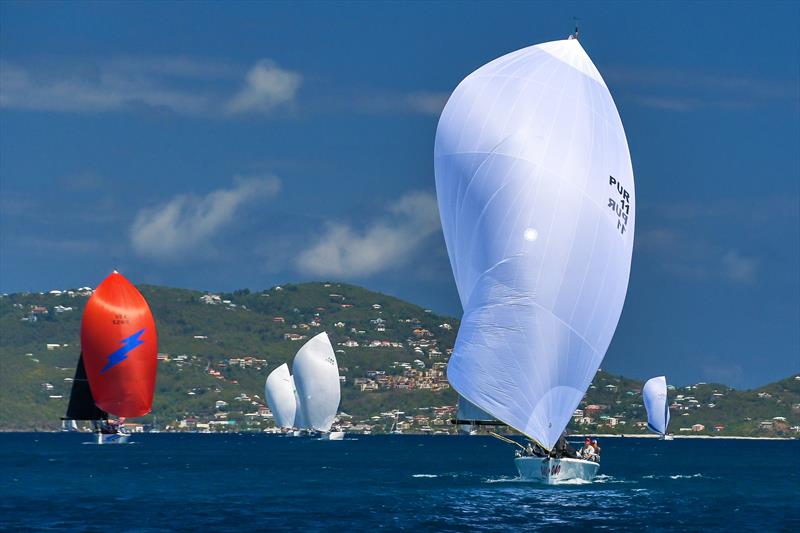 Racecourse action at the St. Thomas Yacht Club's annual St. Thomas International Regatta photo copyright STIR/Dean Barnes taken at St. Thomas Yacht Club and featuring the IC24 class