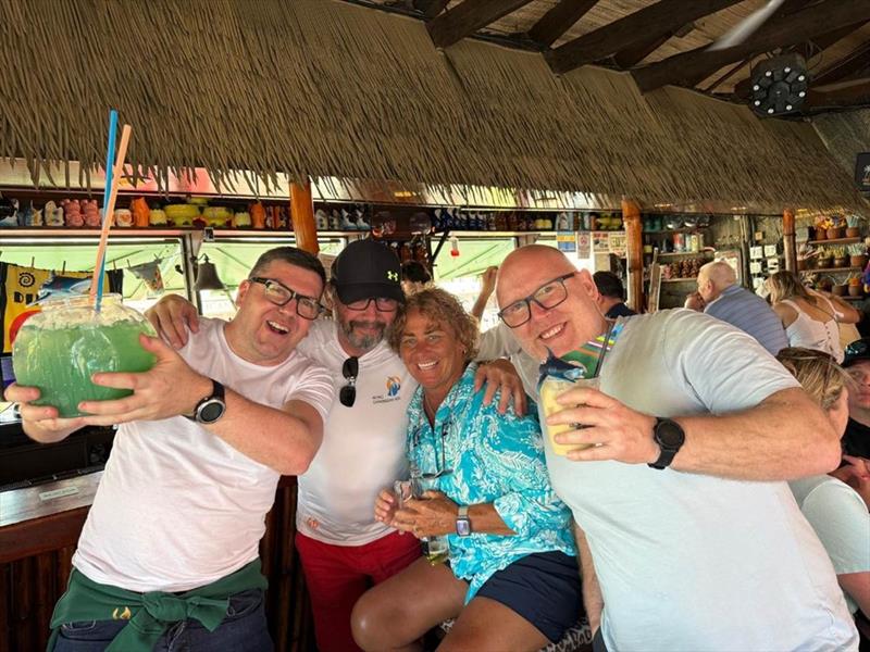 C24 Team from Ireland having just arrived to St. Thomas earlier this week. Sailors are L to R: Johnny White, Caragh Heagney, and Roger Smith on the far right - photo © Team Ireland