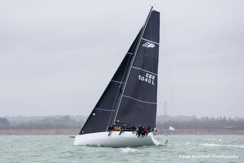 Icy on week 2 of the HYS Hamble Winter Series photo copyright Karen Bornhoft / www.karenbornhoft.com taken at Hamble River Sailing Club and featuring the IC37 class