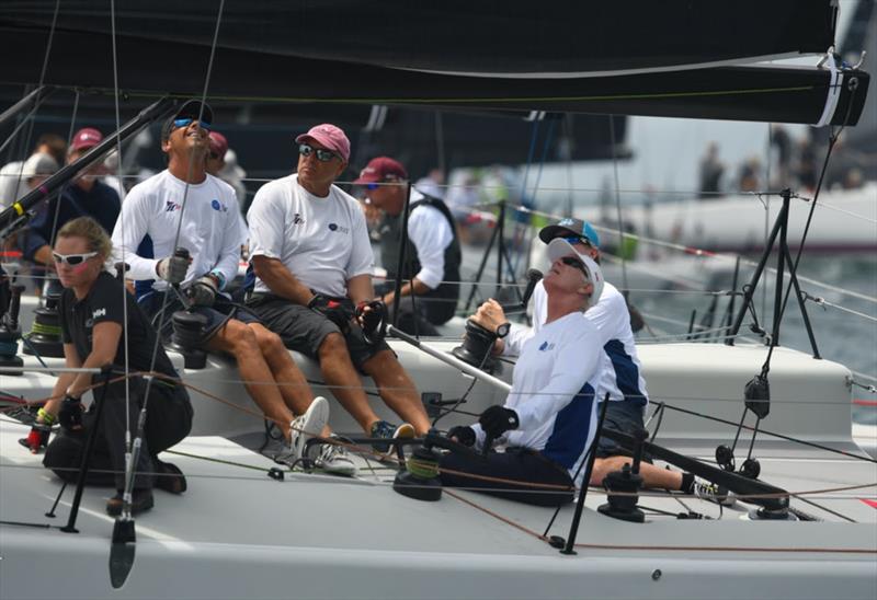 Chris Lewis and his Qubit team during the IC37 U.S. National Championship - photo © Stuart Streuli / NYYC