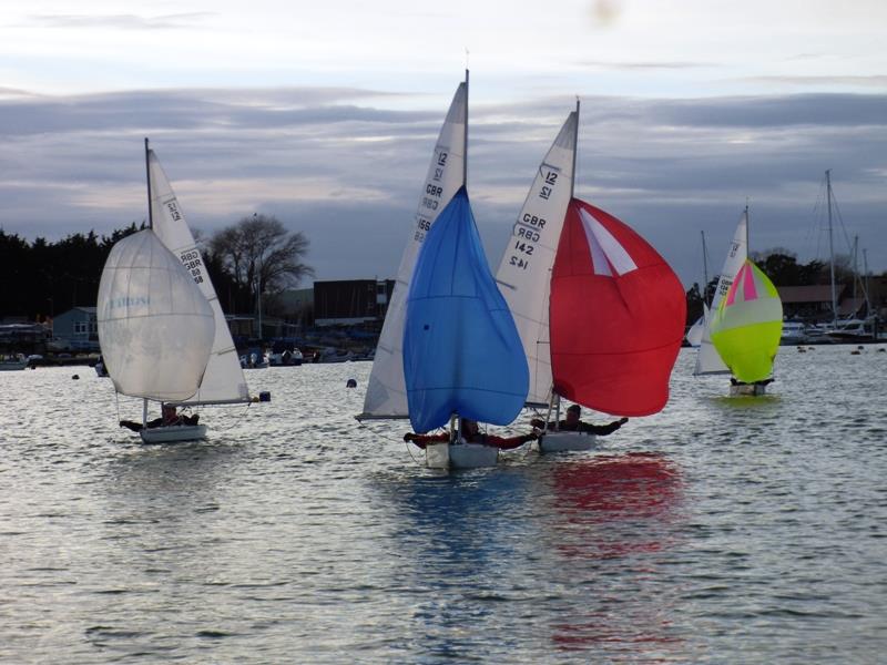 Fleet race during the Bembridge Illusion Inter Club Team Racing - photo © Mike Samuelson