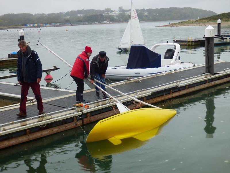 Buoyancy tests on the opening weekend of the Bembridge Illusion Winter Season photo copyright Mike Samuelson taken at Bembridge Sailing Club and featuring the Illusion class