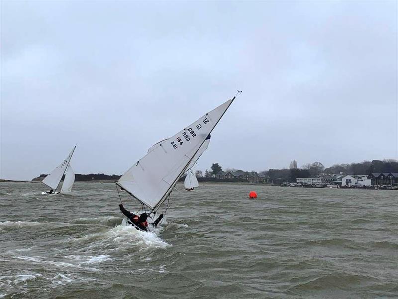 A windy weekend for the Bembridge Illusions photo copyright Mike Samuelson taken at Bembridge Sailing Club and featuring the Illusion class