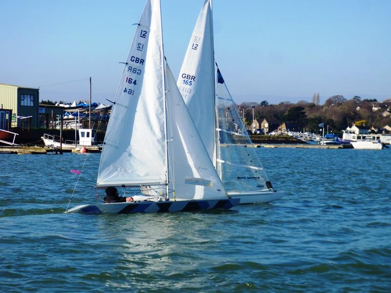 Bembridge Illusion Team Racing re-run of the aborted final photo copyright Mike Samuelson taken at Bembridge Sailing Club and featuring the Illusion class