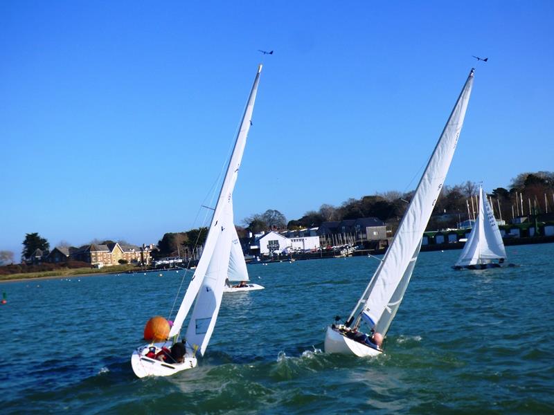 Bembridge Illusion Team Racing re-run of the aborted final photo copyright Mike Samuelson taken at Bembridge Sailing Club and featuring the Illusion class